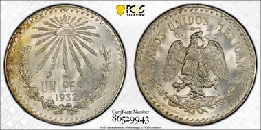 1932-M Peso KM-455 MS66+