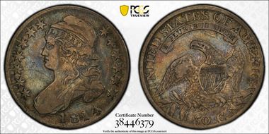 1814 50C Overton 107a VF25