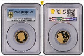 1999 $2 PR69DCAM