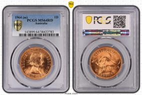 1964 (m) 1D KM-56 MS64RD