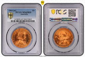 1964 (m) 1D KM-56 MS65RD