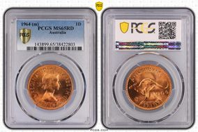 1964 (m) 1D KM-56 MS65RD