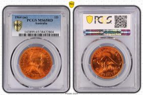 1964 (m) 1D KM-56 MS65RD