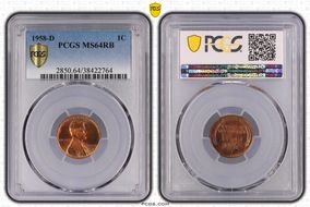 1958-D 1C MS64RB