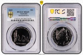 2005 50C Remembrance MS69