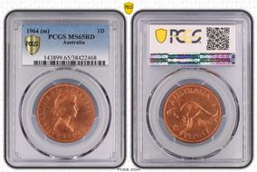 1964 (m) 1D KM-56 MS65RD