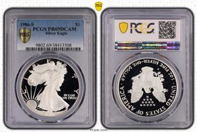 1986-S $1 Silver Eagle PR69DCAM