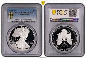 2001-W $1 Silver Eagle PR69DCAM