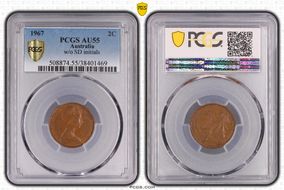 1967 2C w/o SD initials AU55BN