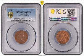 1981 2C w/o SD initials MS63BN