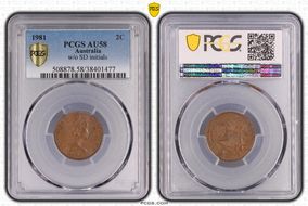 1981 2C w/o SD initials AU58BN