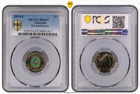 2014-C $2 Remembrance Colorized MS67