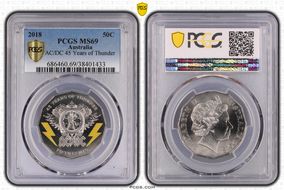 2018 50C AC/DC 45 Years of Thunder MS69
