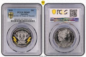 2018 50C AC/DC 45 Years of Thunder MS69