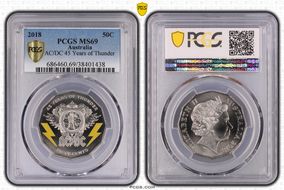 2018 50C AC/DC 45 Years of Thunder MS69