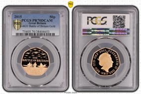 2015 50p S-H29 Battle of Britain Au PR70DCAM