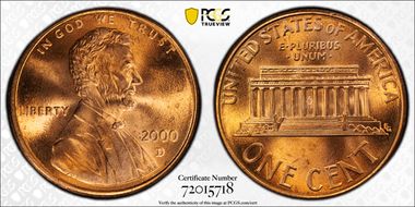 2000-D 1C MS68RD