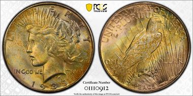 1935-S $1 MS65