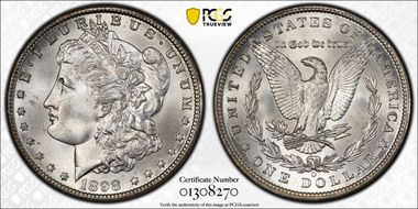 1898-O $1 MS65+ 