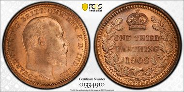 1902 1/3 Far S-3993 MS66+ RD