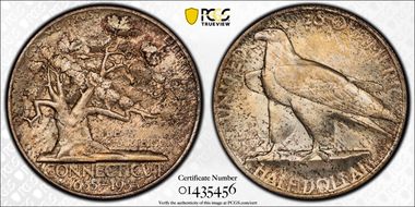 1935 50C Connecticut MS65