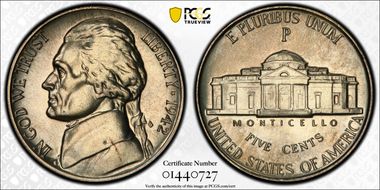 1942-P 5C Silver PR66