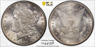 1890-S $1 MS64