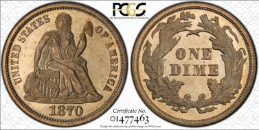 1870 10C MS66+
