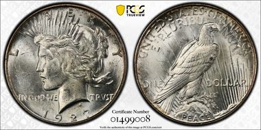 1927-S $1 MS63