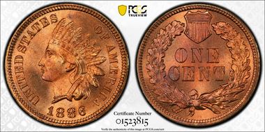 1886 1C Type 1 MS65RD