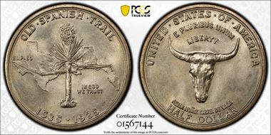 1935 50C Spanish Trail MS67