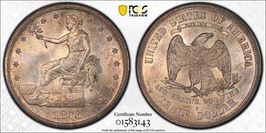 1873-S T$1 Trade MS65