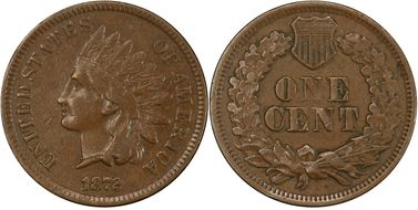 1872 1C Shallow N,  FS-901 VF35BN