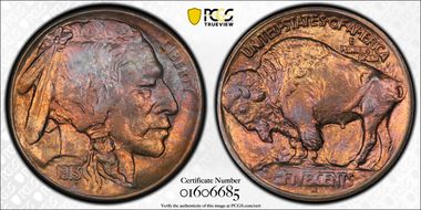 1913-S 5C Type 1 MS64