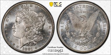 1881-S $1 MS66