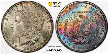 1884 $1 MS64