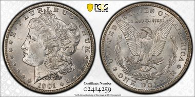 1901-O $1 MS66