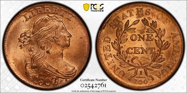 1807/6 1C S-273 Large 7 MS66RD