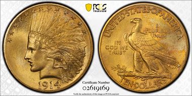 1914 $10 MS64