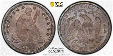1878-S 25C MS66