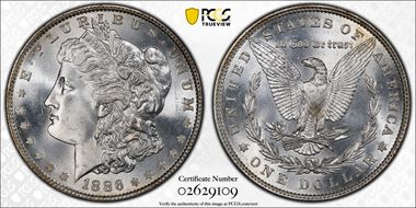 1886 $1 MS66