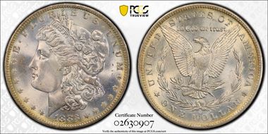 1883-O $1 MS67+