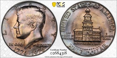 1976-D 50C Clad MS64