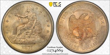 1875-S T$1 MS62