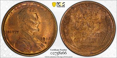 1915-S 1C MS64RD