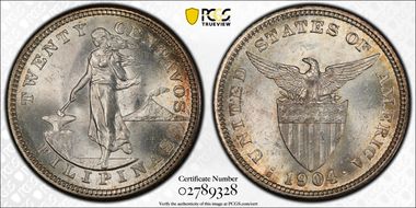 1904-S/S 20C Allen-10.04b MS63