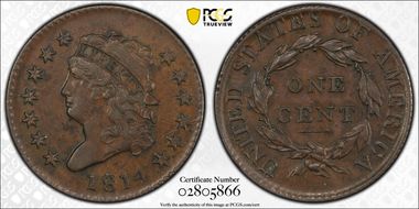 1814 1C S-295, Plain 4 AU53BN