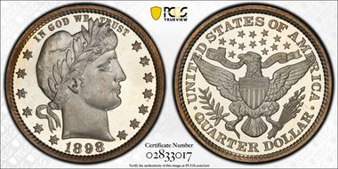 1898 25C PR66DCAM