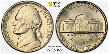 1939 5C Reverse of 1940 MS66