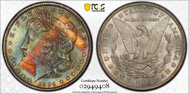 1884 $1 MS64
